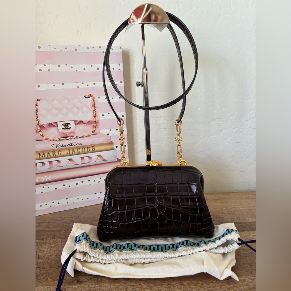 New Tory Burch CLEO Embossed Bag